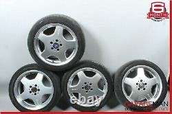 00-02 Mercedes W220 S500 CL55 AMG Sport Complete Wheel Tire Rim Set of 4 Pc OEM