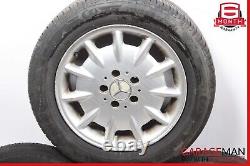 00-03 Mercedes W210 E320 Complete Wheel Tire Rim Set 7.5J x 16H2 ET41 OEM