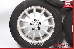 00-03 Mercedes W210 E320 Complete Wheel Tire Rim Set 7.5J x 16H2 ET41 OEM