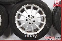 00-03 Mercedes W210 E320 Complete Wheel Tire Rim Set 7.5J x 16H2 ET41 OEM