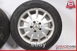 00-03 Mercedes W210 E320 Complete Wheel Tire Rim Set 7.5J x 16H2 ET41 OEM