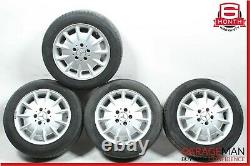 00-03 Mercedes W210 E320 Complete Wheel Tire Rim Set of 4 Pc R16 7.5Jx16H2 OEM