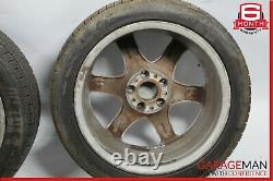 01-07 Mercedes W203 C230 Complete Front & Rear Wheel Tire Rim Set R17 OEM