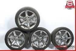 01-07 Mercedes W203 C230 Wheel Tire Rim Set of 4 Pc 8.5x17H2 ET34 R17 Chrome OEM