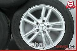 01-09 Mercedes W203 C230 Complete Front & Rear Wheel Tire Rim Set 7Jx16H2 OEM