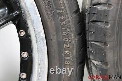02-04 Mercedes R170 SLK32 C32 AMG Complete Front & Rear Wheel Tire Rim Set Black