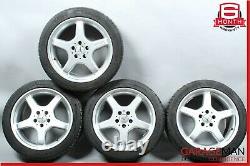 03-08 Mercedes R230 SL500 AMG Complete Staggered Side Wheel Tire Rim Set 8.5x9.5