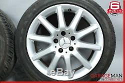 03-09 Mercedes W209 CLK350 Complete Front & Rear Wheel Rim Tire Set OEM