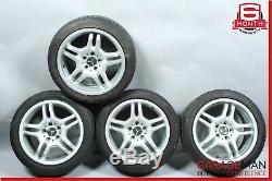 03-09 Mercedes W209 CLK55 AMG Complete Front & Rear Side Wheel Tire Rim Set OEM