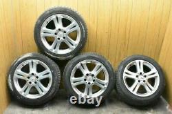 03-09 Mercedes W211 E350 Complete Front & Rear Wheel Tire Rim Set R17 OEM