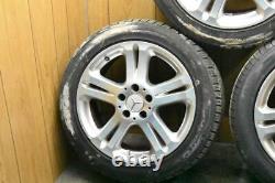 03-09 Mercedes W211 E350 Complete Front & Rear Wheel Tire Rim Set R17 OEM