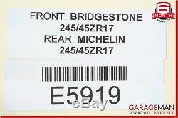 03-09 Mercedes W211 E350 Complete Front & Rear Wheel Tire Rim Set R17 OEM