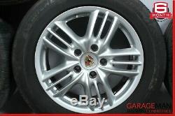 03-10 Porsche Cayenne Complete Front & Rear Wheel Tire Rim Set 8Jx18H2 ET57 OEM