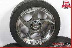 03-12 Mercedes R230 SL500 Complete Wheel Tire Rim Set 8.5 x 9.5 R18 OEM