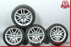 05-11 Mercedes R171 SLK350 CLK350 Complete Wheel Tire Rim Set of 4 Pc R17 OEM