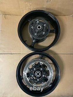 06 07 gsxr 600 750 wheels rims rotors complete straight used wheels set