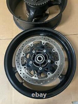 06 07 gsxr 600 750 wheels rims rotors complete straight used wheels set