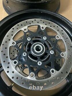 06 07 gsxr 600 750 wheels rims rotors complete straight used wheels set