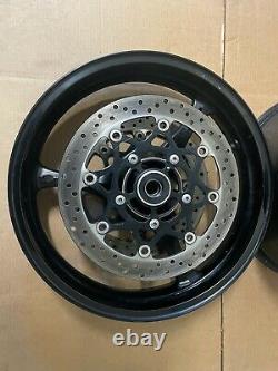 06 07 gsxr 600 750 wheels rims rotors complete straight used wheels set