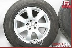 06-11 Mercedes W164 Ml350 Complete Front & Rear Wheel Tire Rim Set R17 Oem