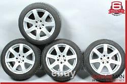 07-09 Mercedes W211 E350 Complete Front & Rear Side Wheel Tire Rim Set R17 OEM