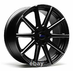 1 Set/4 Alloy Wheels Concave 10-SPEICHEN-DESIGN 8,5 x 19 Inch ET35 5x112 Black