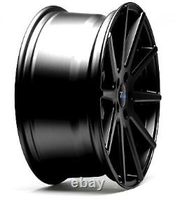 1 Set/4 Alloy Wheels Concave 10-SPEICHEN-DESIGN 8,5 x 19 Inch ET35 5x120 Black