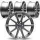 1 Set/4 Alloy Wheels Concave 10-speichen-design 8,5 X 19 Inch Et42 5x112 Grey