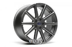1 Set/4 Alloy Wheels Concave 10-SPEICHEN-DESIGN 8,5 x 19 Inch ET42 5x112 Grey