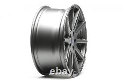 1 Set/4 Alloy Wheels Concave 10-SPEICHEN-DESIGN 8,5 x 19 Inch ET42 5x112 Grey