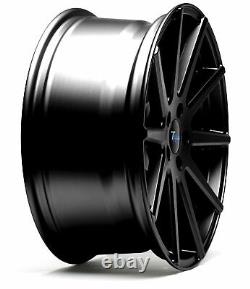 1 Set/4 Alloy Wheels Concave 10-SPEICHEN-DESIGN 9,5 x 19 Inch ET35 5x120 Black