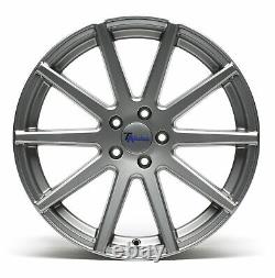 1 Set/4 Alloy Wheels Concave 10-SPEICHEN-DESIGN 9,5 x 19 Inch ET35 5x120 Grey