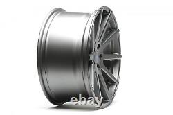 1 Set/4 Alloy Wheels Concave 10-SPEICHEN-DESIGN 9,5 x 19 Inch ET35 5x120 Grey