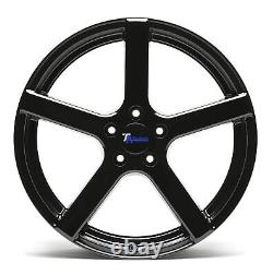1 Set/4 Alloy Wheels Concave 5-spoke Design 8,5 x 19 Inch ET35 5x112 Black