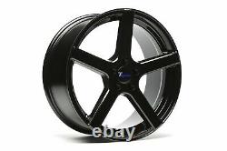1 Set/4 Alloy Wheels Concave 5-spoke Design 8,5 x 19 Inch ET35 5x112 Black