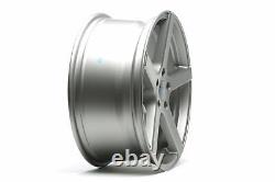 1 Set/4 Alloy Wheels Concave 5-spoke Design 8,5 x 19 Inch ET35 5x112 Silver