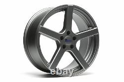 1 Set/4 Alloy Wheels Concave 5-spoke Design 8,5 x 19 Inch ET35 5x120 Grey