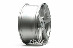 1 Set/4 Alloy Wheels Concave 5-spoke Design 8,5 x 19 Inch ET42 5x112 Silver