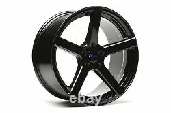 1 Set/4 Alloy Wheels Concave 5-spoke Design 9,5 x 19 Inch ET35 5x120 Black