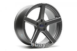 1 Set/4 Alloy Wheels Concave 5-spoke Design 9,5 x 19 Inch ET35 5x120 Grey