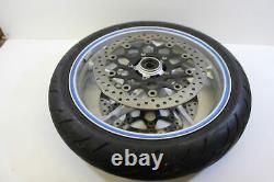 10-13 Honda Vfr1200f Complete Front Wheel Rim With Rotors Straight Oem