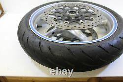 10-13 Honda Vfr1200f Complete Front Wheel Rim With Rotors Straight Oem