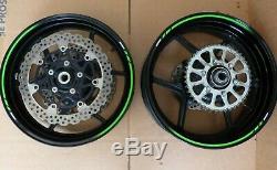 13 14 15 kawi zx6 zx6r wheels rims rotors abs complete set pair OEM