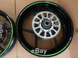 13 14 15 kawi zx6 zx6r wheels rims rotors abs complete set pair OEM