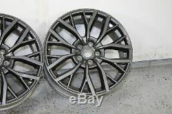 15-20 Subaru Wrx Sti 5x114.3 19x8.5 +55 Oem Wheels Rims Set Of 4 Complete Gray