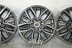 15-20 Subaru Wrx Sti 5x114.3 19x8.5 +55 Oem Wheels Rims Set Of 4 Complete Gray