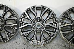 15-20 Subaru Wrx Sti 5x114.3 19x8.5 +55 Oem Wheels Rims Set Of 4 Complete Gray