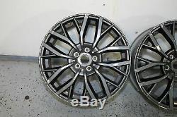 15-20 Subaru Wrx Sti 5x114.3 19x8.5 +55 Oem Wheels Rims Set Of 4 Complete Gray