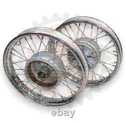 16 Complete Wheel Rim Set Compatible With Jawa 250 350 Cw 36 Spoke Wheel Pair