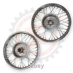 16 Complete Wheel Rim Set Compatible With Jawa 250 350 Cw 36 Spoke Wheel Pair